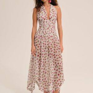 Betty Bud Maxi Dress — White