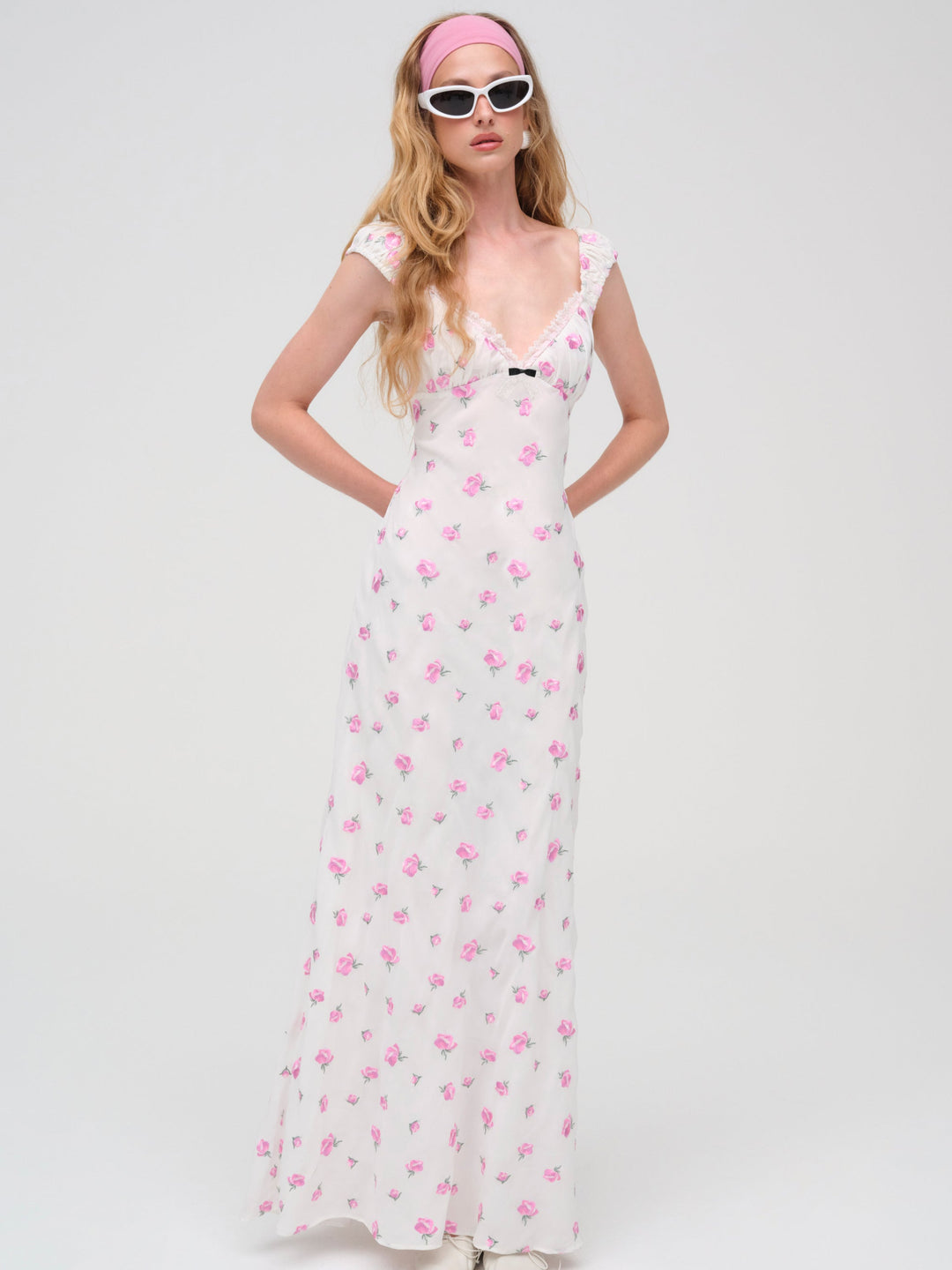 Emmaline Maxi Dress — White - Image 4