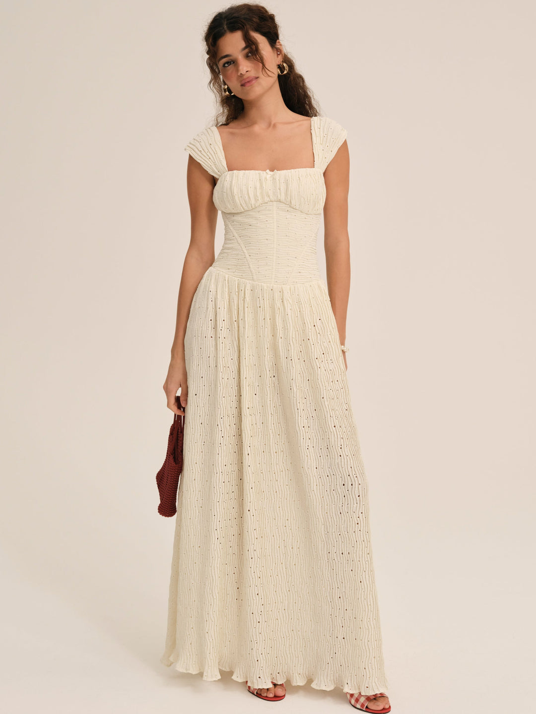 Erika Bustier Maxi Dress — Natural - Image 3