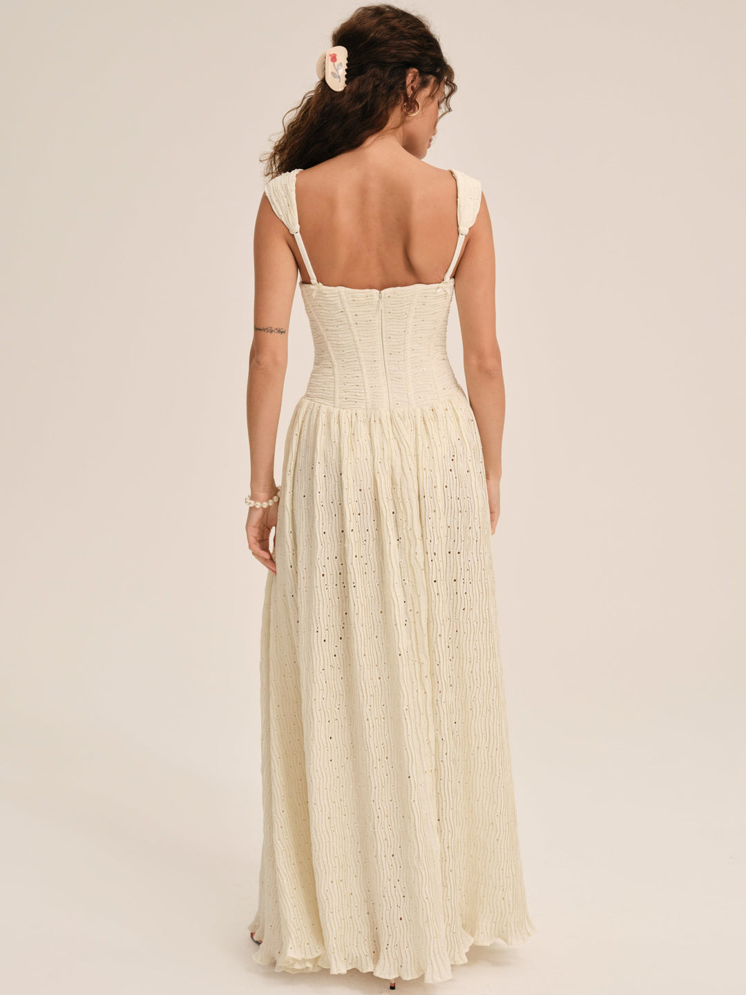 Erika Bustier Maxi Dress — Natural - Image 4