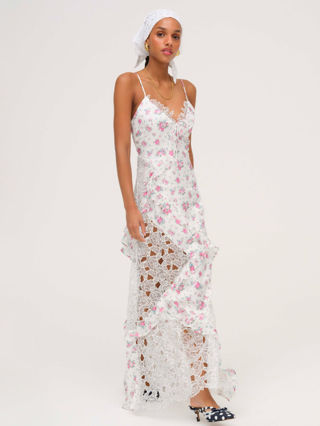 Josalyn Maxi Dress — White - Image 3