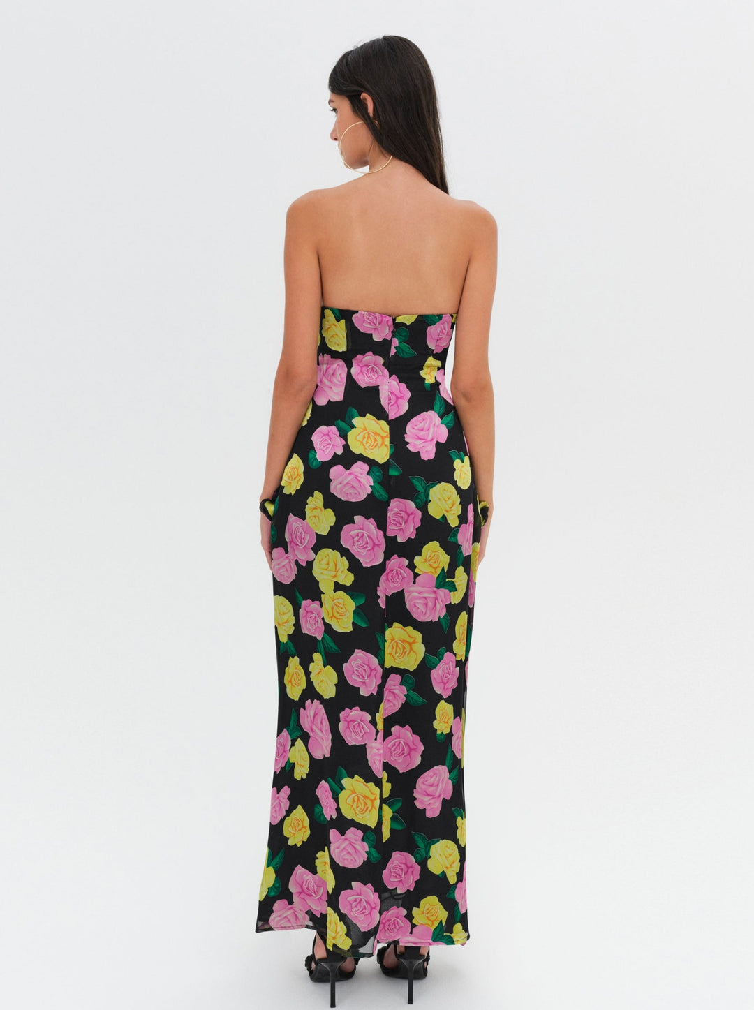 Madison Strapless Maxi Dress — Black - Image 4
